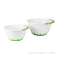 Plastic mixing bowl set With Handle And Base